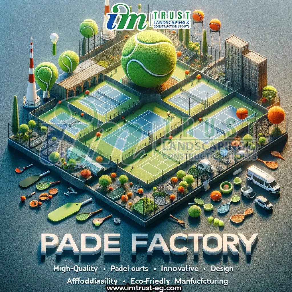 An image representing the unique selling propositions of Padel Factory, featuring high-quality padel courts, affordability, innovative designs, global